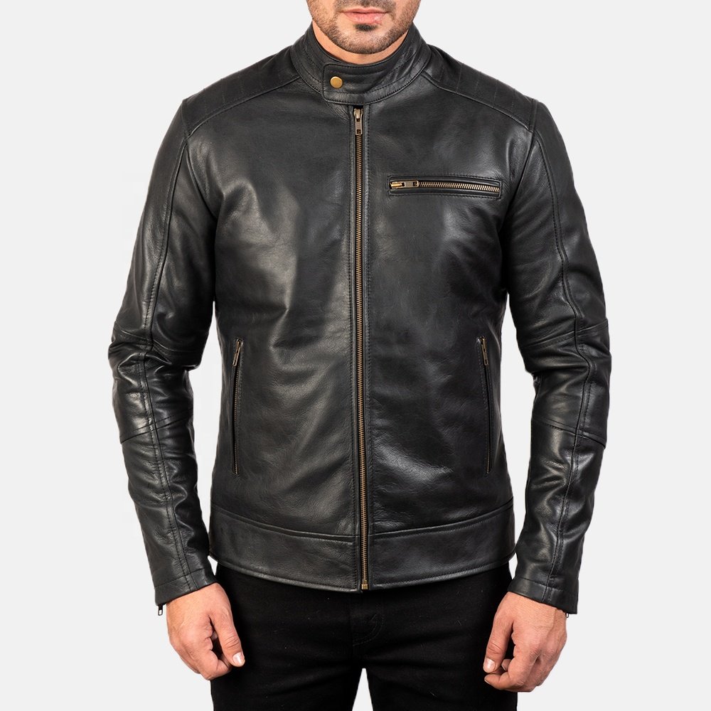 New Top Trend Fashion Original Leather Jacket Fashionable Style Men's Plus Size Outdoor Winter Leather Jackets Coats with Quilt