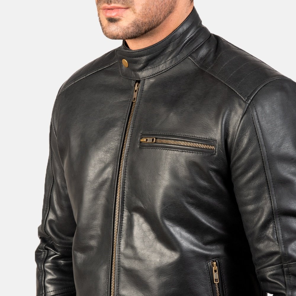 New Top Trend Fashion Original Leather Jacket Fashionable Style Men's Plus Size Outdoor Winter Leather Jackets Coats with Quilt