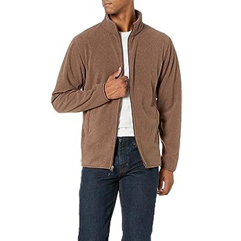 Custom polar fleece streetwear polar fleece winter jacket men wholesale blank varsity man jacket winter plus size men's jackets