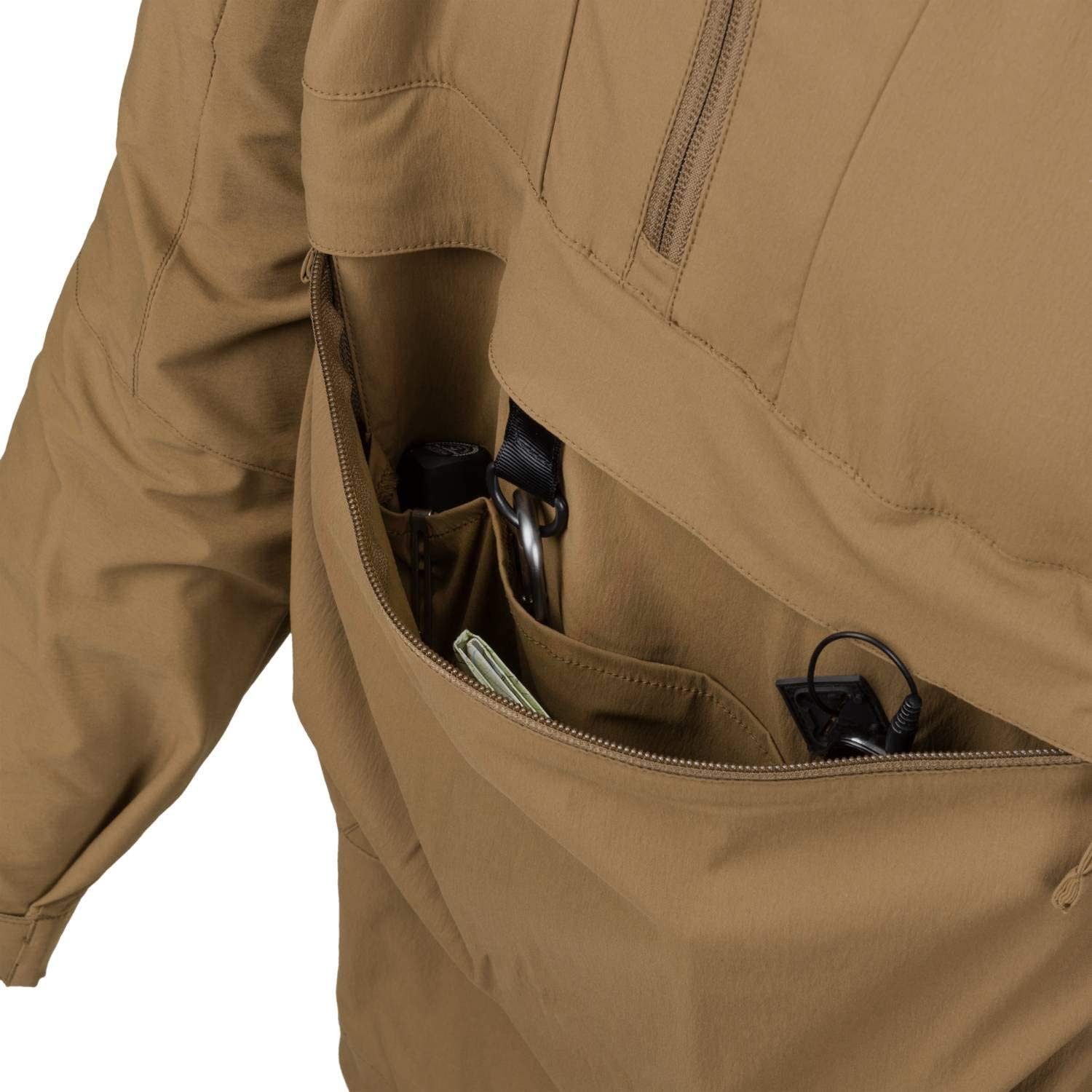 Men's Elastic High-density Fabric Fleece Soft Shell Hoodie Tactical Jacket For Outdoor Tactical Combat Shooting Airsoft