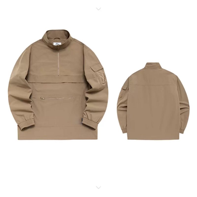 OEM Men's Half Zip Windbreaker Custom Regular Fit Hooded Blank High Quality Quarter Zip Sports Waterproof Jacket For Men