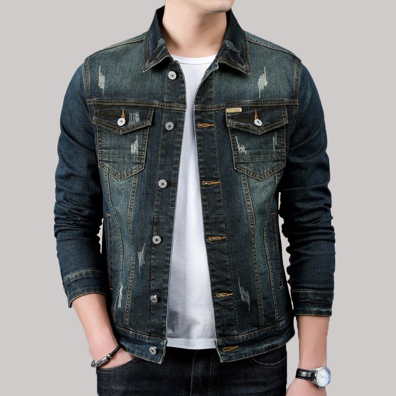 Simple Design Custom Casual Washed Mens Jackets Coats High Quality Soft Denim Jeans Jacket Men's Casual Clothing