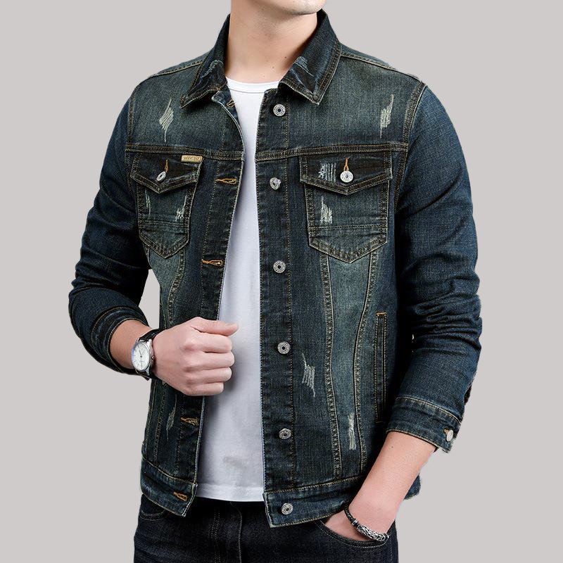 Simple Design Custom Casual Washed Mens Jackets Coats High Quality Soft Denim Jeans Jacket Men's Casual Clothing