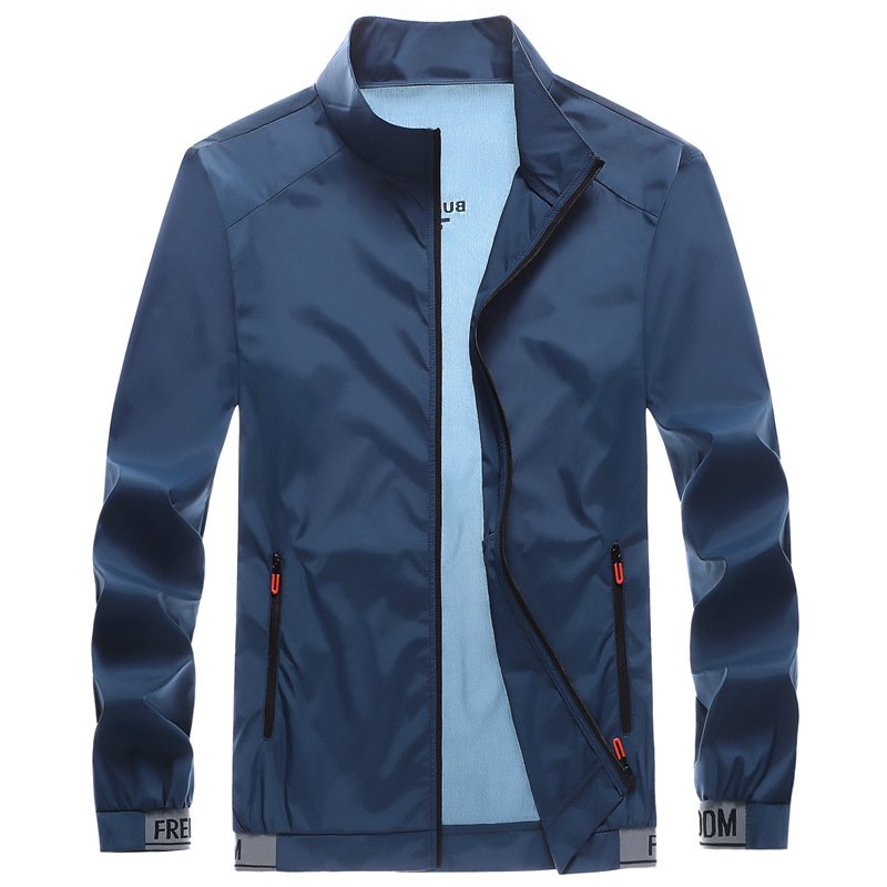 wind breaker jacket for men's summer thin and breathable sunscreen jacket, outdoor fishing skin windbreaker men's coats