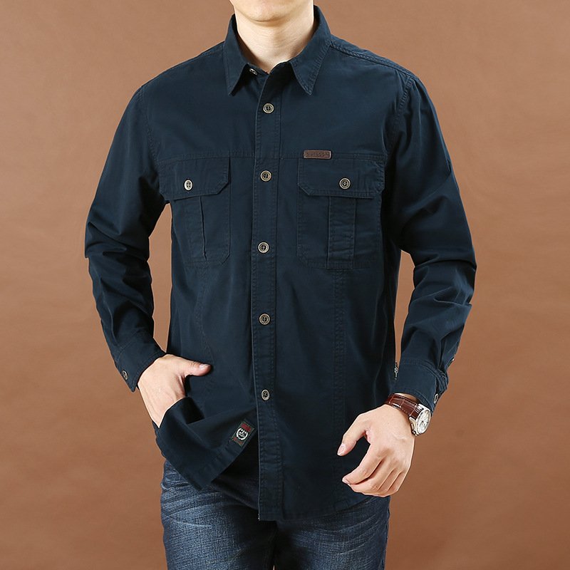 Men's Full Sleeve Tactical Cotton Shirt Men short POLO Sport Uniform Hiking Climbing Hunting Outdoor Casual Formal Dress tee