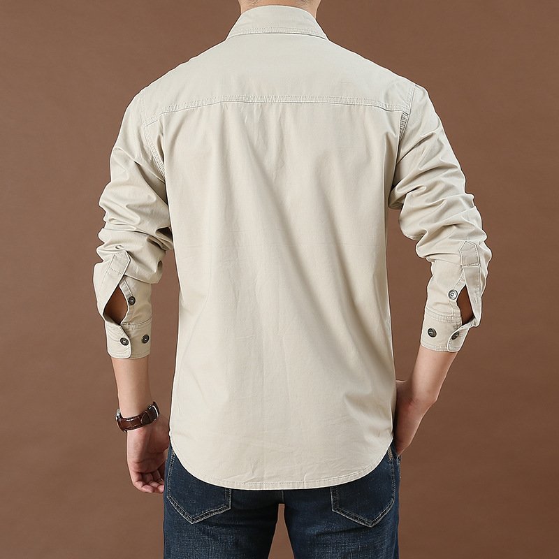 Men's Full Sleeve Tactical Cotton Shirt Men short POLO Sport Uniform Hiking Climbing Hunting Outdoor Casual Formal Dress tee