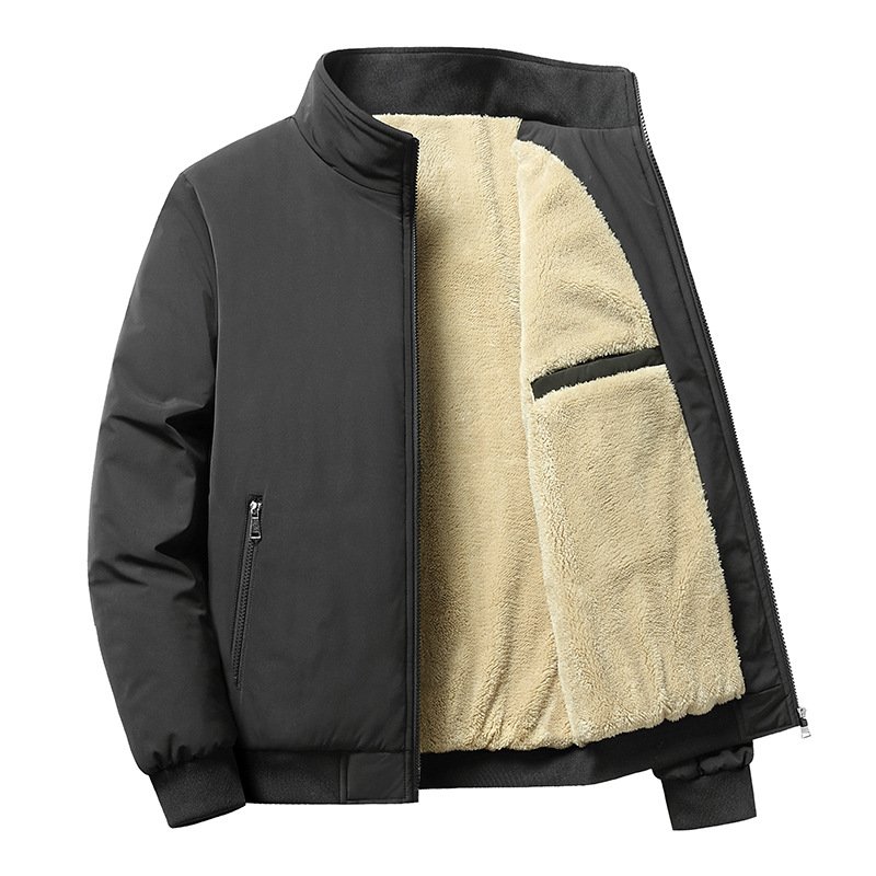 M-8xl Male Clothes Wool Coat Winter Padded Jacket Men's Casual Baseball Sports Jacket Men's Big Size Coat Jacket For Men