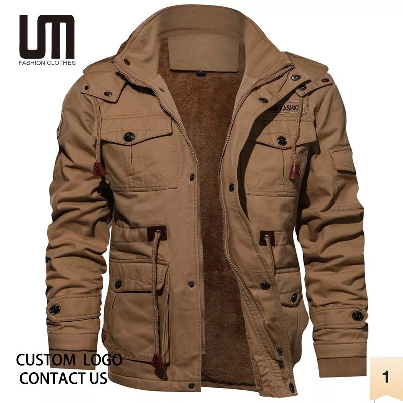 Liu Ming High Quality Custom Wholesale Men Casual New Arrivals Winter Fleece Warm Thick Outerwear Plus Size 4XL Jacket