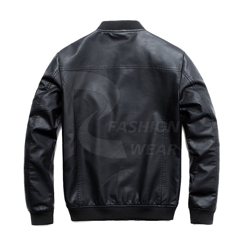 OEM Custom Men's High Quality Solid Leather Jacket for Winter High Quality Fabric New Condition