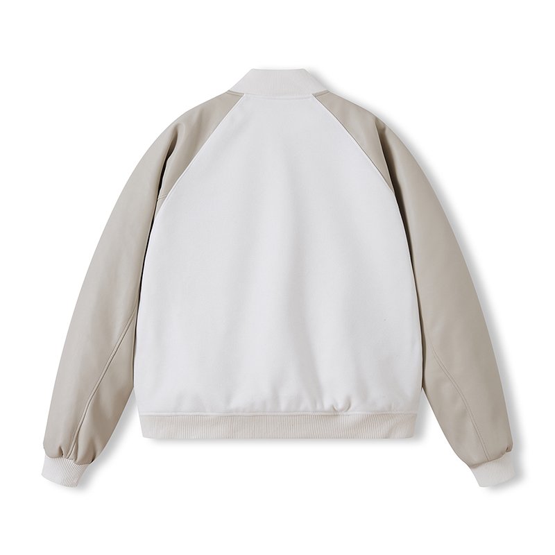 2023 mens fashion baseball letterman embroidery clothing wool body with leather sleeve varsity jacket