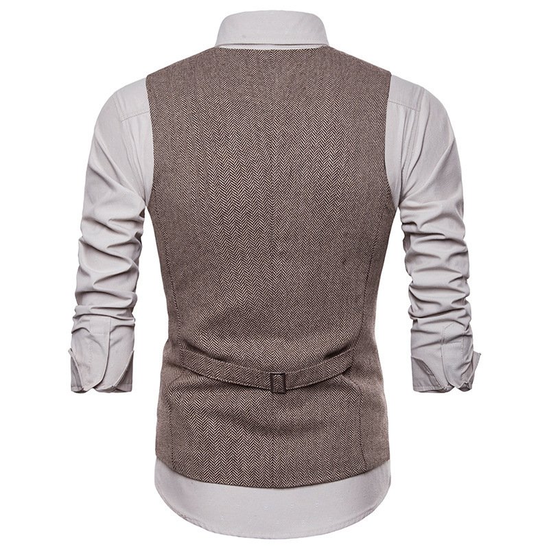 Liu Ming Cheap New Arrival Autumn Men Slim Fit Dress Vests Waistcoat Casual Sleeveless Formal Business Vest Jacket