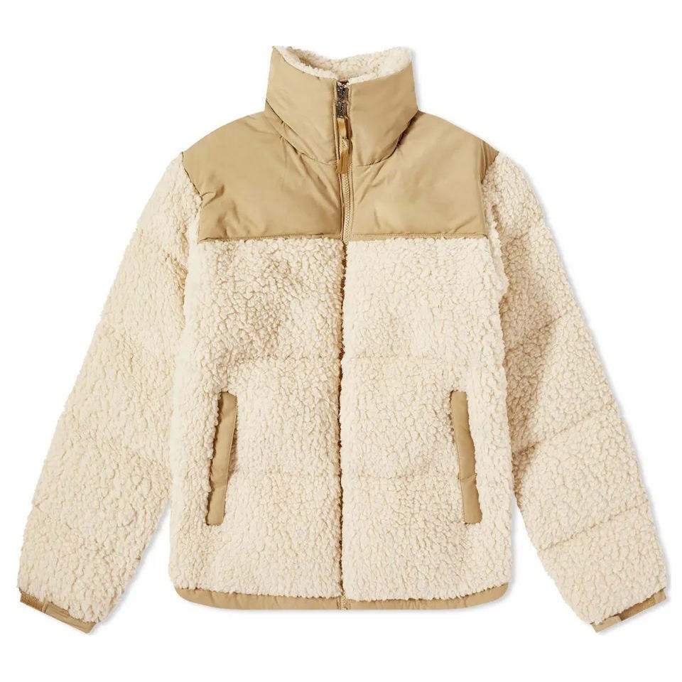 High street wholesale polar fleece men bomber jackets winter warm plus size men's jacket custom Men's puffer jacket
