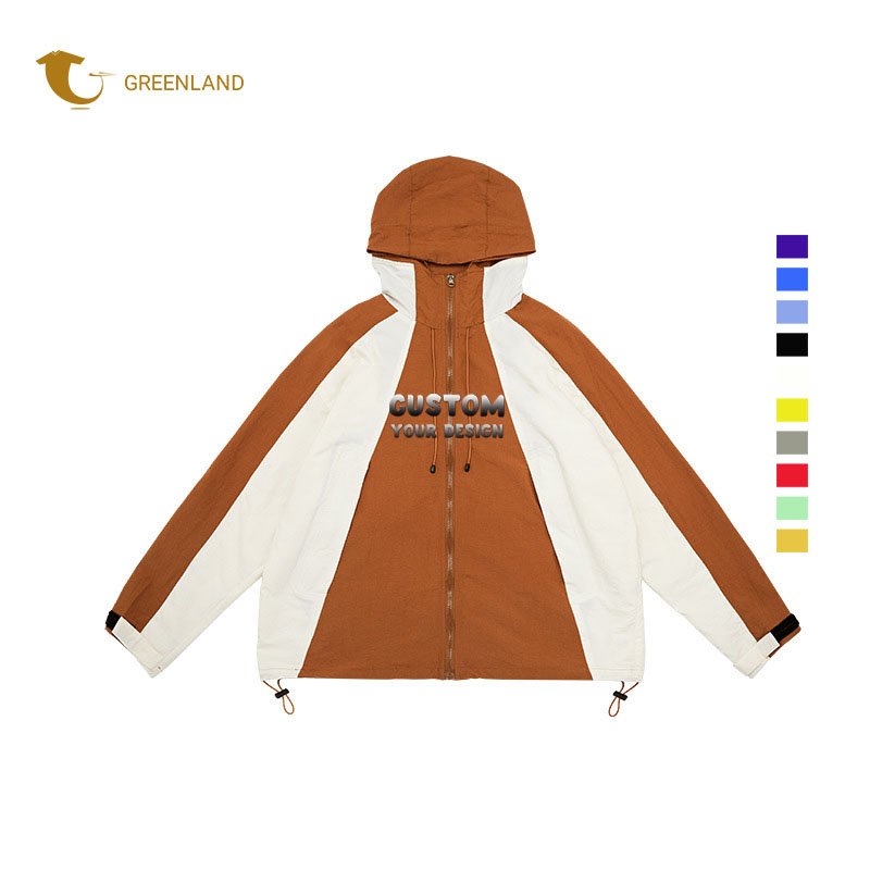 New design custom logo wholesale high quality contrast colors outdoor girl coat fashion plus size men's Jackets