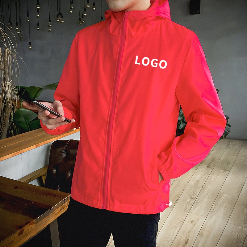 2023 Wholesale Jacket Wind Breaker Waterproof Sports Custom For Men's Jacket