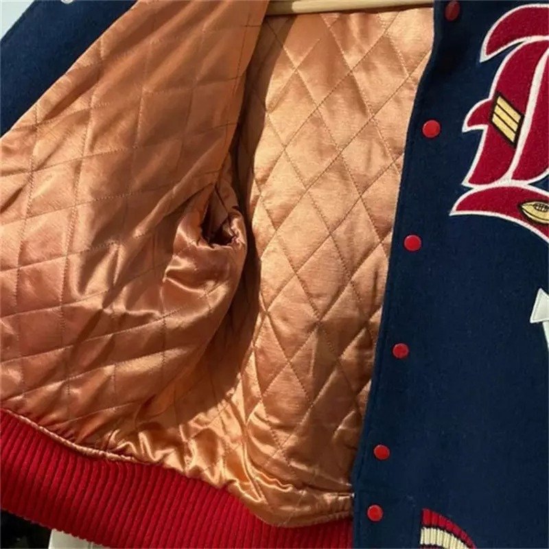 Vintage Men Custom New Embroidered Chenille Patches Versities Jacket Wool Body Leather Sleeves Letterman Baseball College Jacket