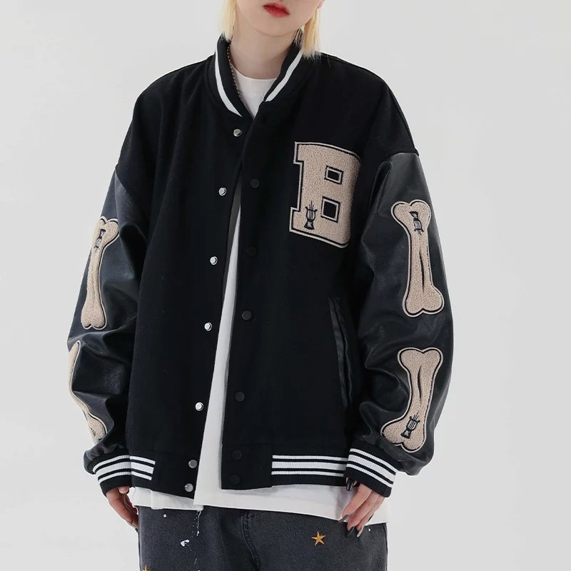 Custom logo Winter Outdoor College Sports Baseball Men's Jackets & Coat Cotton Jacket Letterman Bomber Jacket Man