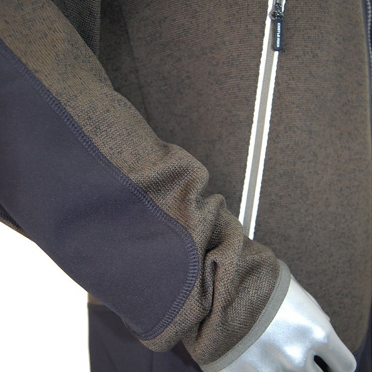 Men's Knitted Polar Fleece Soft Warm Jacket Full-zip Windproof Casual Coat