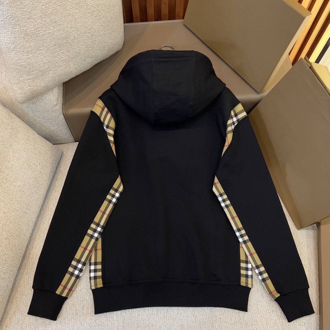 Spring Autumn fashion plus-size striped patchwork jacket for men cotton simple sport Bur berry men's zipper hooded casual jacket