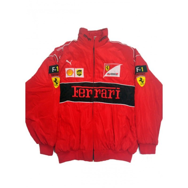 Hotsale popular high Quality Soft Casual F1 Vintage Racing Jacket Winter Warm Polyester Fiber Nylon Quilted unisex printing