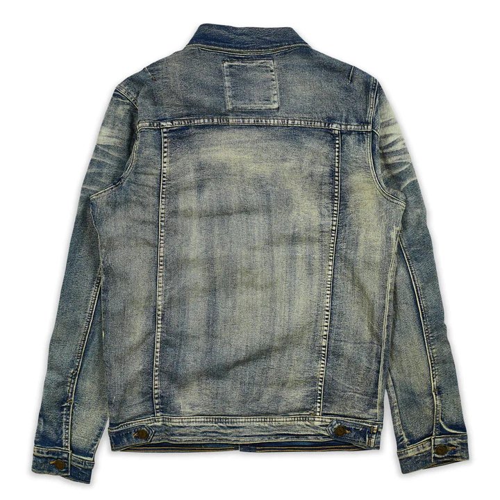 Fashion Outdoor Mens Distressed Denim Jean Jacket Custom Vintage Acid Wash Denim Male Streetwear Jackets Cowboy Coats