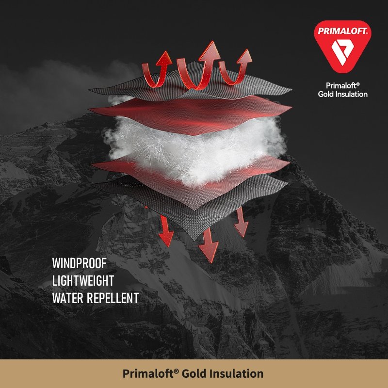 New Design Primaloft Gold Insulation 100G Hooded Cotton Jacket Pelliot Men's Warm Lightweight Winter Hiking Coats