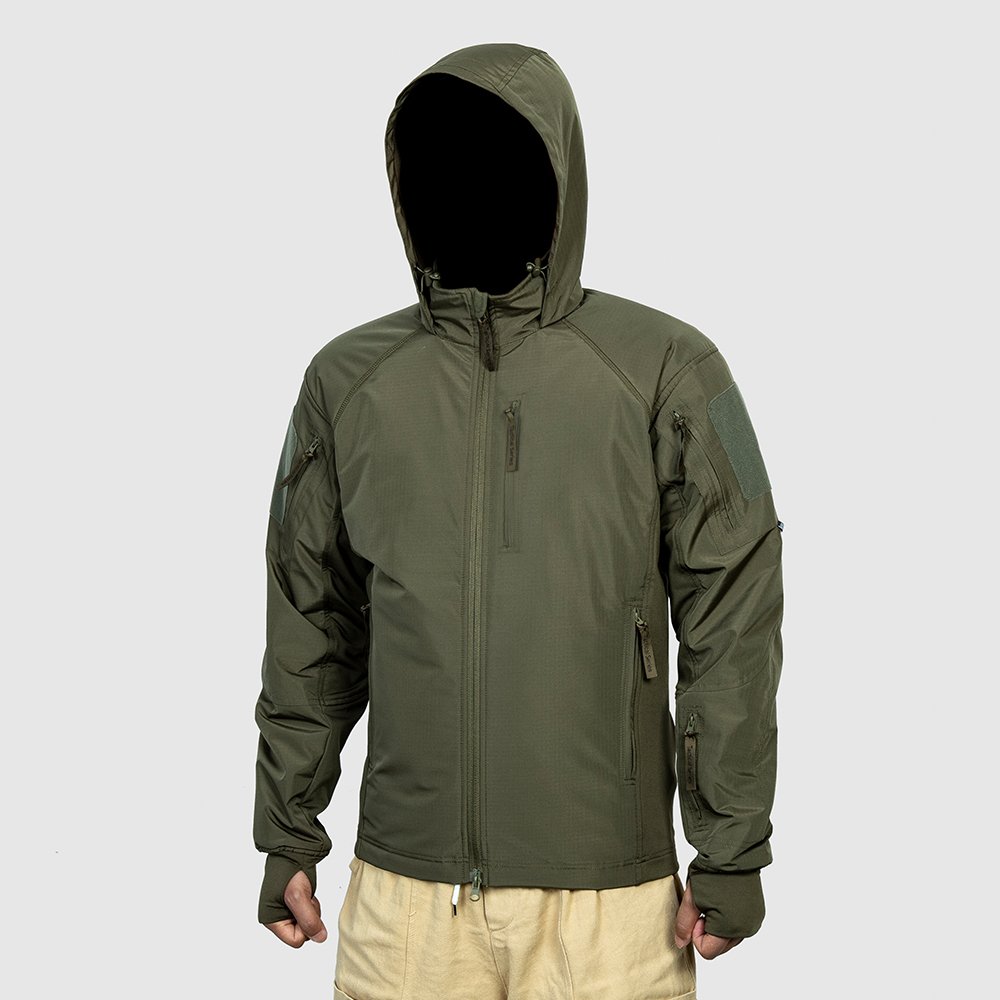 High Quality Men's Vintage Jacket Polyester Filled Cotton Zipper Jacket for Men