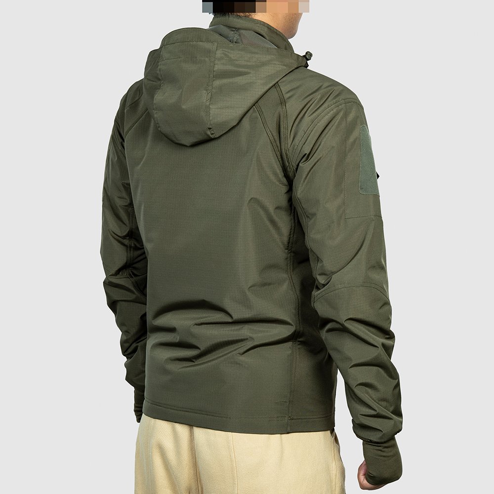 High Quality Men's Vintage Jacket Polyester Filled Cotton Zipper Jacket for Men
