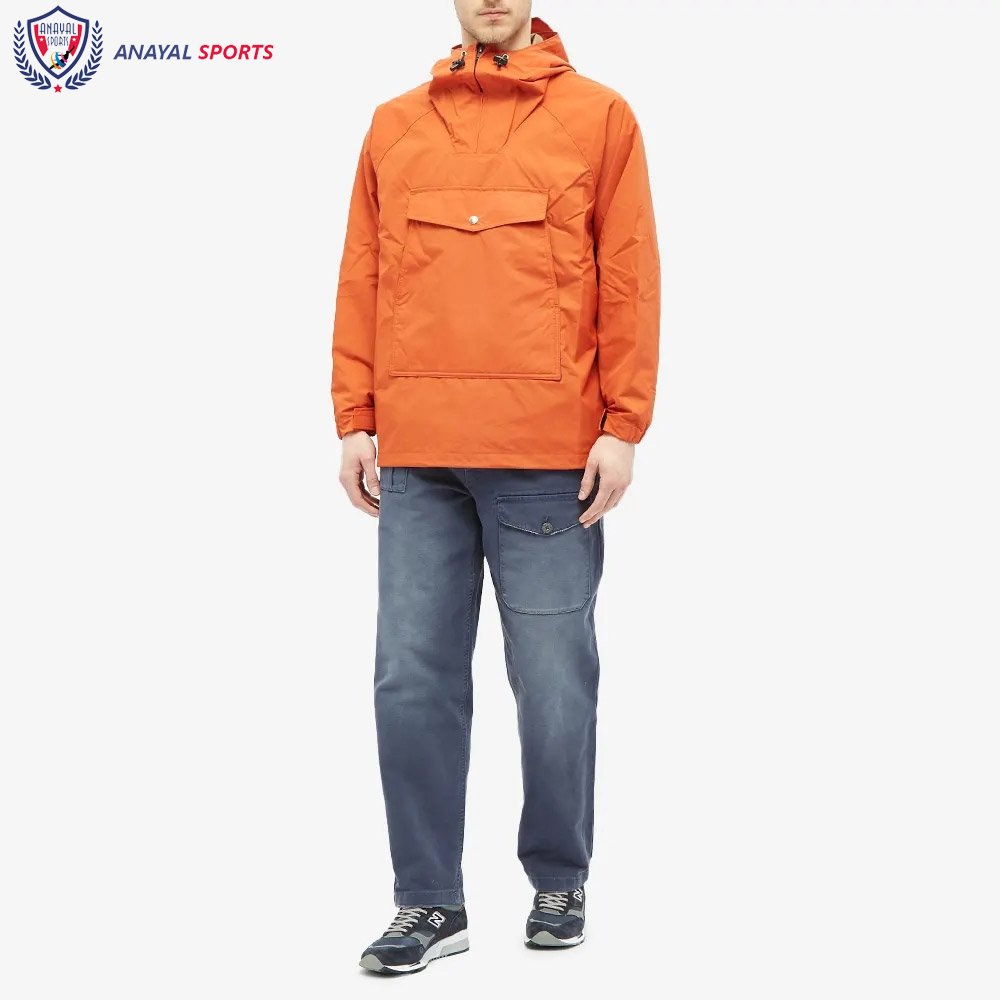 Orange Color Best Selling Plain Waterproof Jackets Anorak Jackets For Unisex Outer Wears Jackets For Men's BY ANAYAL SPORTS