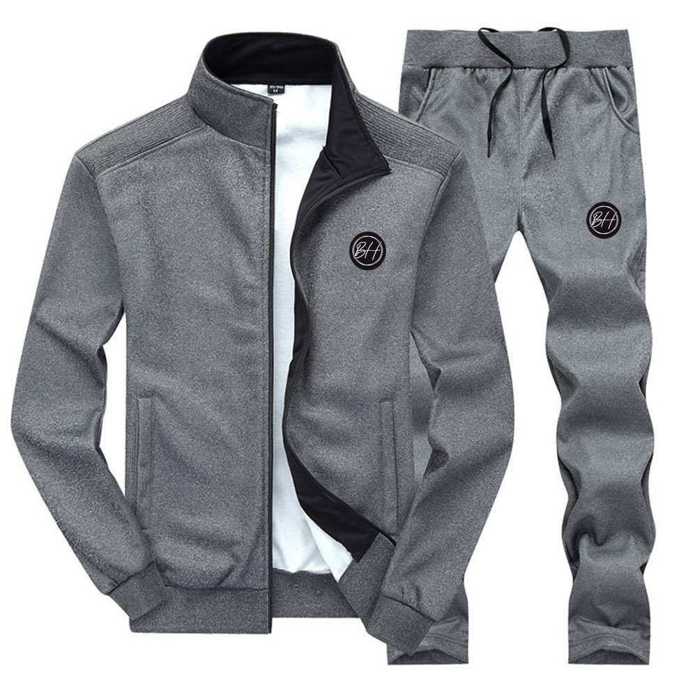 Solid Color Sportswear Men Tracksuits Autumn Men's Jacket + Pants Tracksuit Sweatshirt Casual Male Set top quality tracksuit