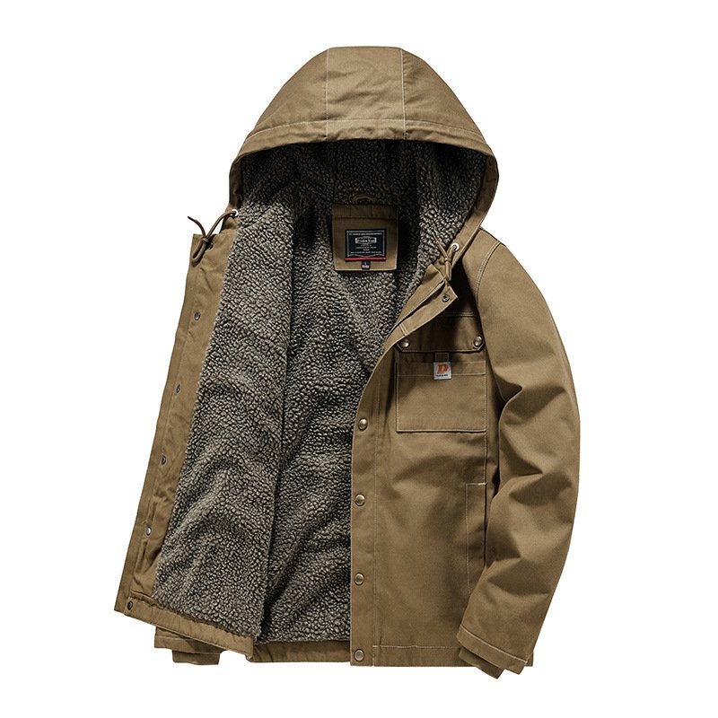 2023 wholesale men's cotton clothes in autumn and winter washed cotton clothes for men's jackets