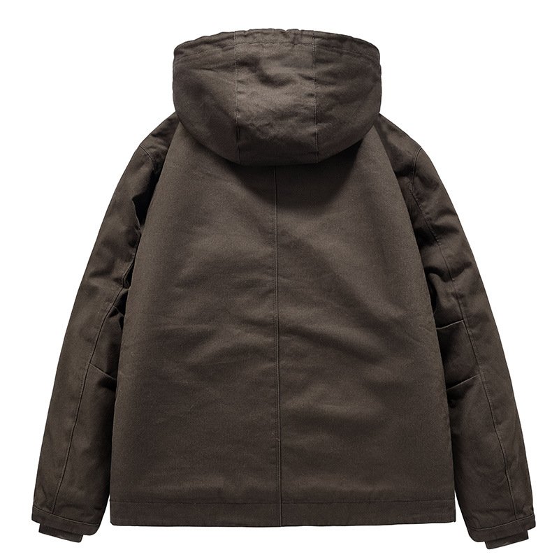 2023 wholesale men's cotton clothes in autumn and winter washed cotton clothes for men's jackets
