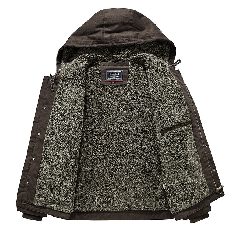 2023 wholesale men's cotton clothes in autumn and winter washed cotton clothes for men's jackets