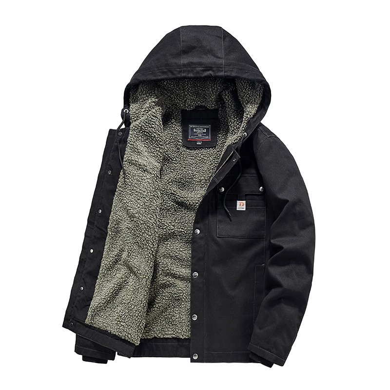 2023 wholesale men's cotton clothes in autumn and winter washed cotton clothes for men's jackets