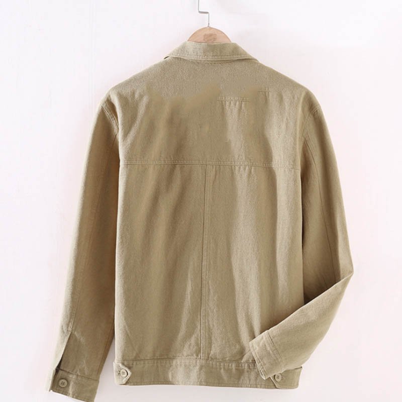 Autumn casual workwear jacket men's long-sleeved jacket denim jacket
