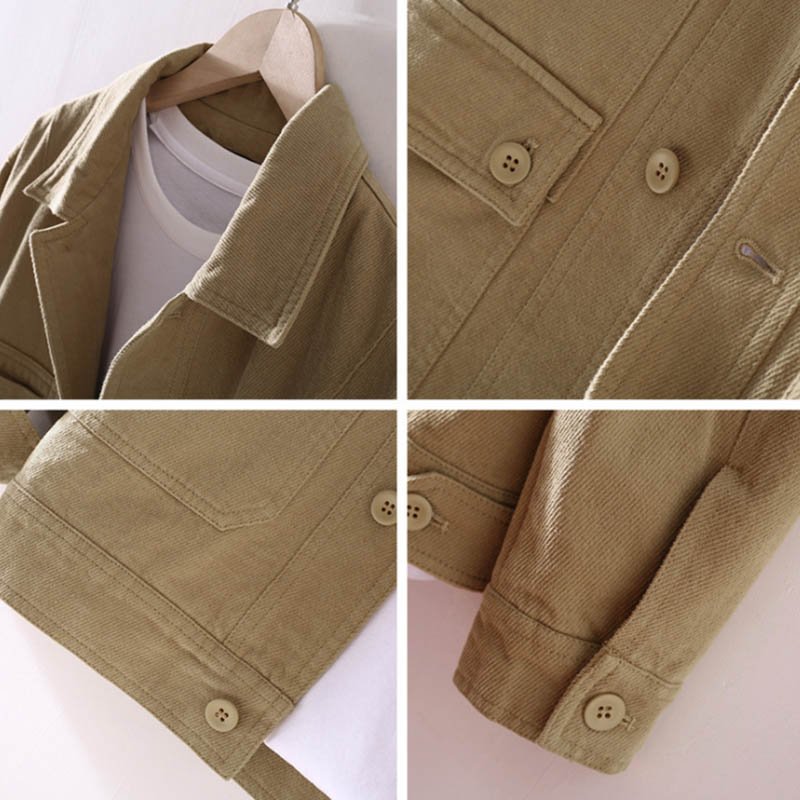 Autumn casual workwear jacket men's long-sleeved jacket denim jacket