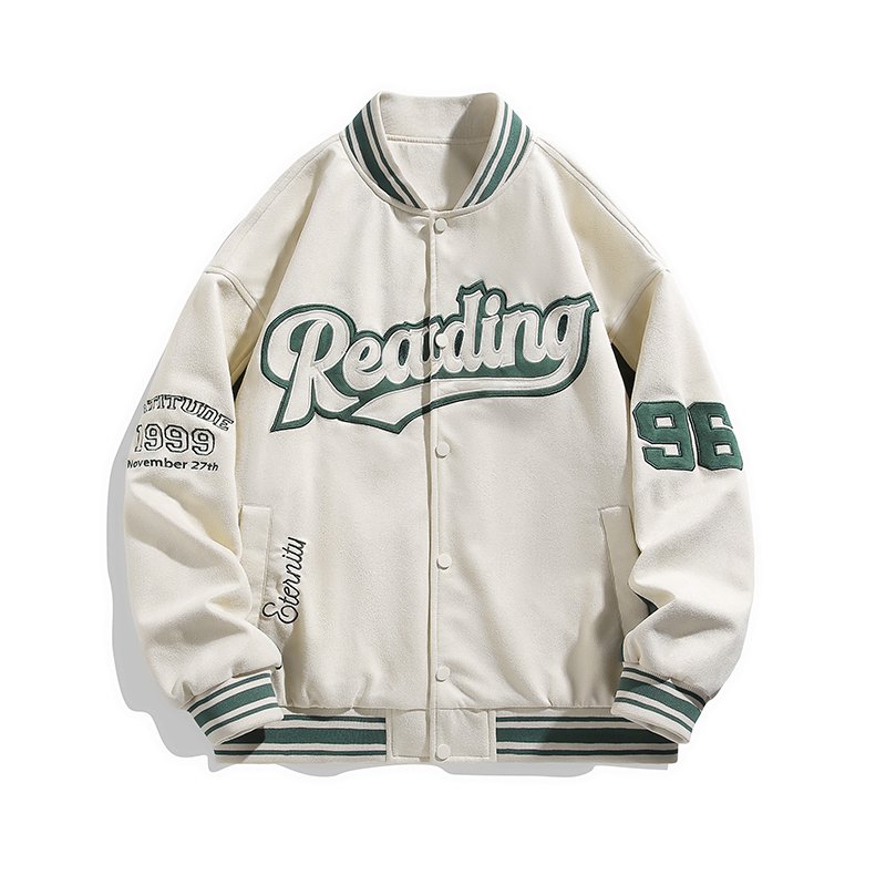 New In 2024 Embroidery Logo Patch Men's Jacket Fashion Trend Varsity Baseball Jacket For Men With Good Product Quality