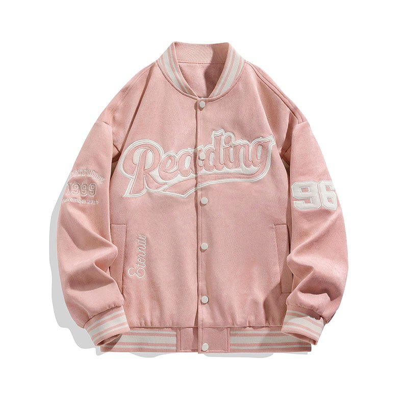New In 2024 Embroidery Logo Patch Men's Jacket Fashion Trend Varsity Baseball Jacket For Men With Good Product Quality