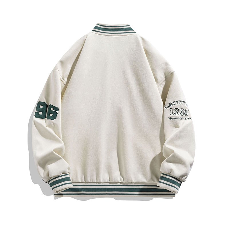 New In 2024 Embroidery Logo Patch Men's Jacket Fashion Trend Varsity Baseball Jacket For Men With Good Product Quality