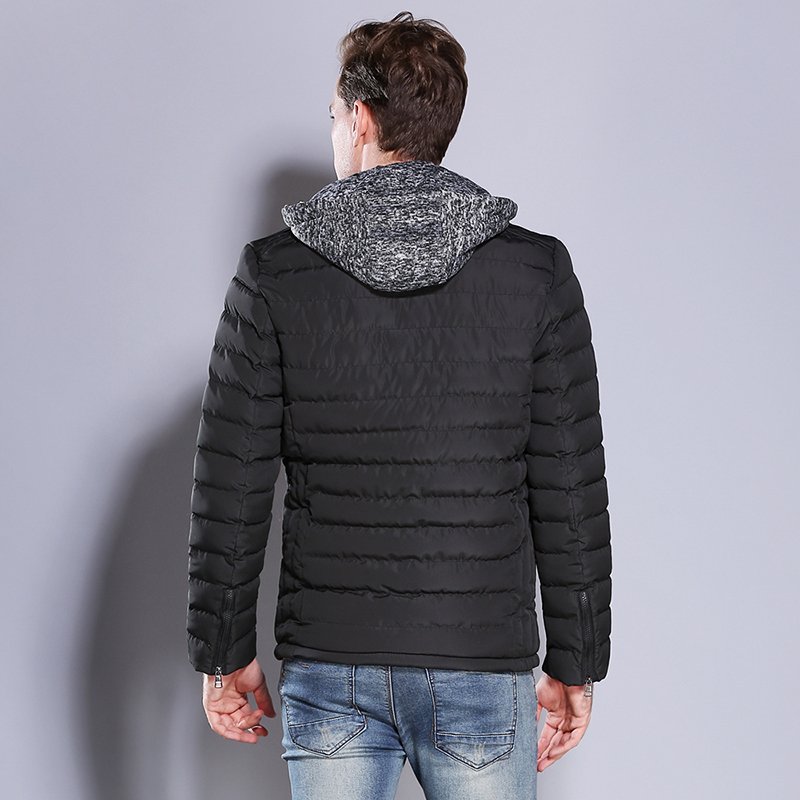 Men'S Winter fleece Coat Down Jacket Warm Thick Padded Bubble Puffer Men's Jackets