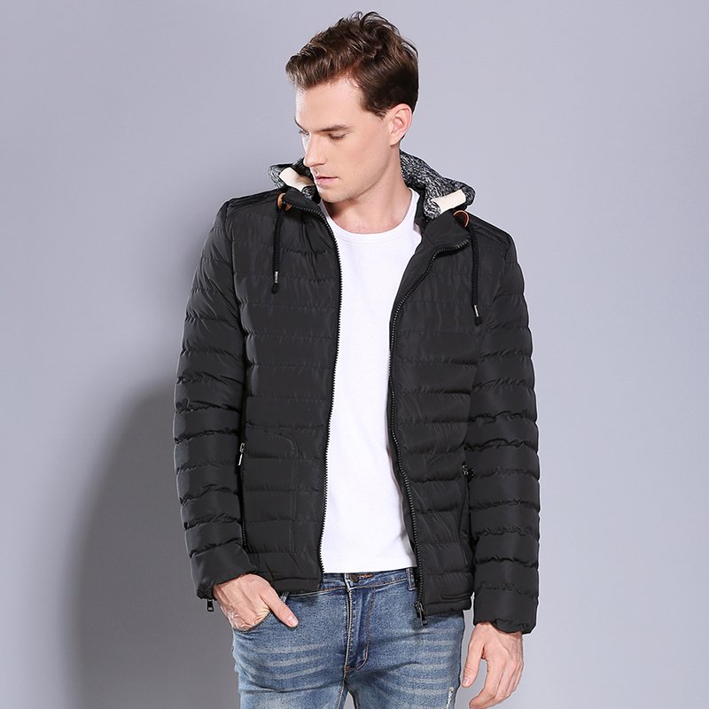 Men'S Winter fleece Coat Down Jacket Warm Thick Padded Bubble Puffer Men's Jackets