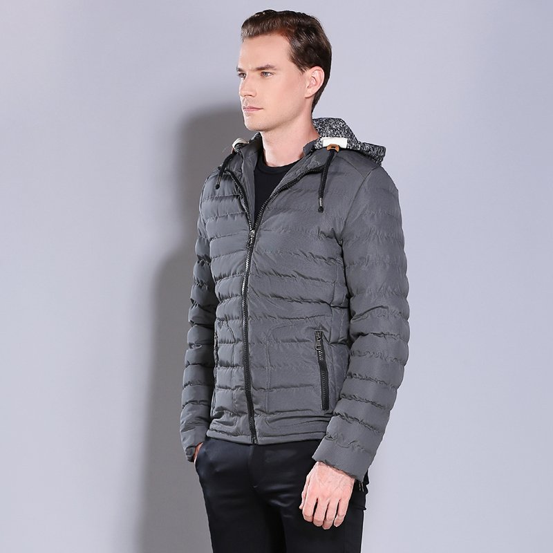 Men'S Winter fleece Coat Down Jacket Warm Thick Padded Bubble Puffer Men's Jackets