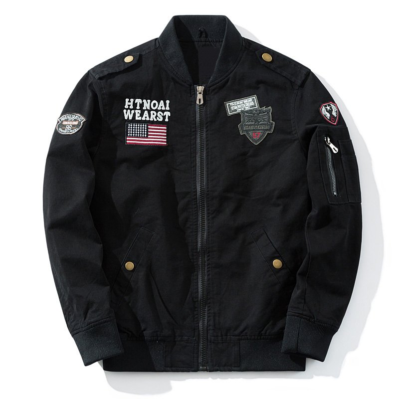 ANSZKTN Spring and Autumn Air Force No. 1 casual jacket outer trade large size pure cotton men's jacket