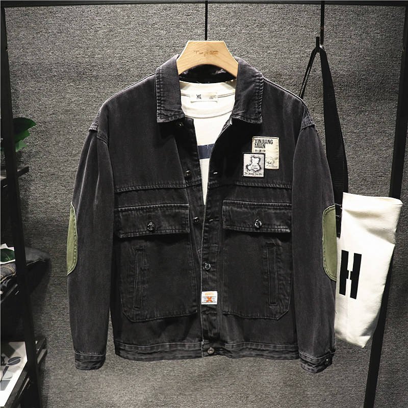 Men's Jacket Outerwear thin Jacket for Autumn and winter denim jacket men