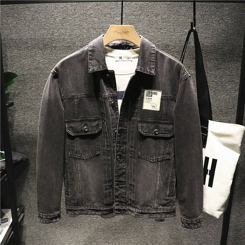 Men's Jacket Outerwear thin Jacket for Autumn and winter denim jacket men