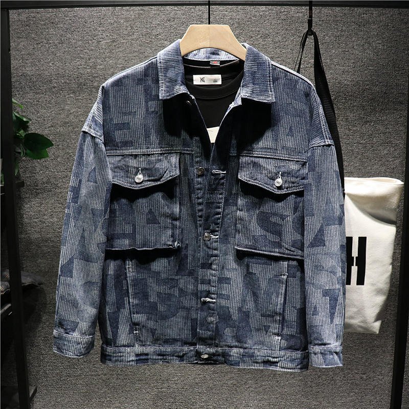 Men's Jacket Outerwear thin Jacket for Autumn and winter denim jacket men