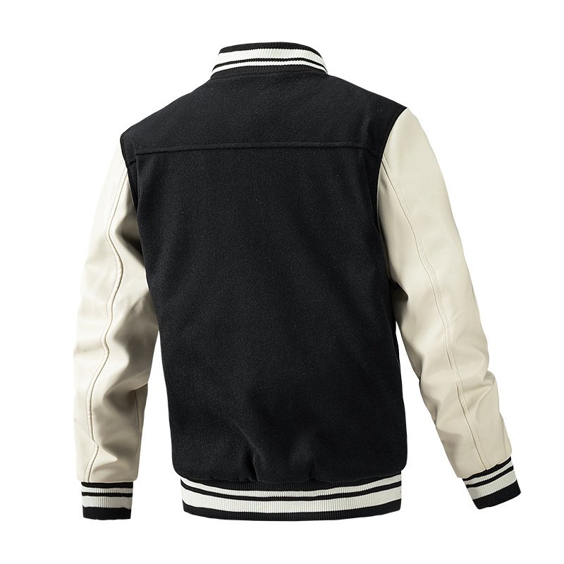 Fashion Puffer Varsity men's Jackets Custom Chenille Patches Letterman College Bomber Baseball Jacket for men