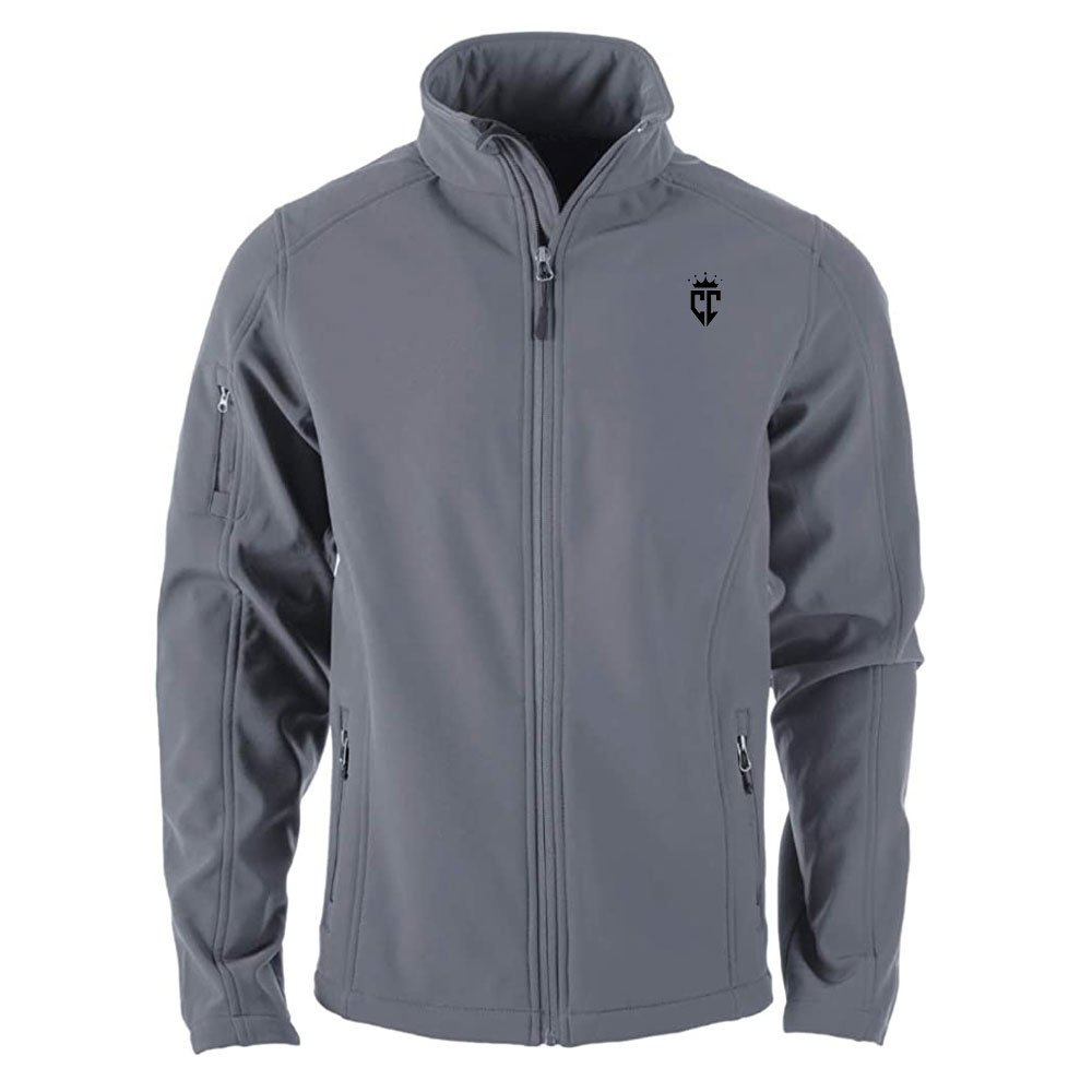 Wind and water resistant softshell jacket with soft fleece Men's Softshell jacket WINDBREAKER Men's white softshell jacket