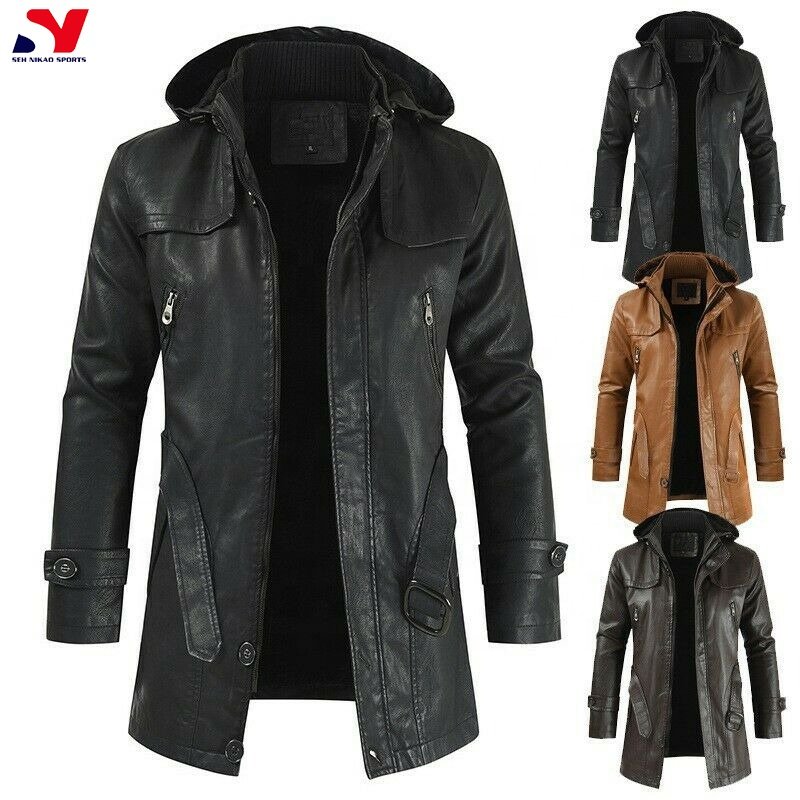 Men's Coat Skin Genuine Leather Jacket Warm Coats winter Fur Jacket Low Cost Wholesale Price