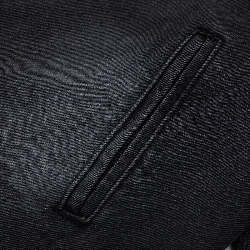 2024 Denim Distressed Jacket for Men Turn Down Collar Casual Jacket For Men Retro Washed Warm Men's Jackets