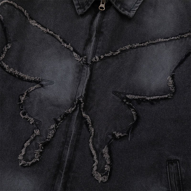 2024 Denim Distressed Jacket for Men Turn Down Collar Casual Jacket For Men Retro Washed Warm Men's Jackets
